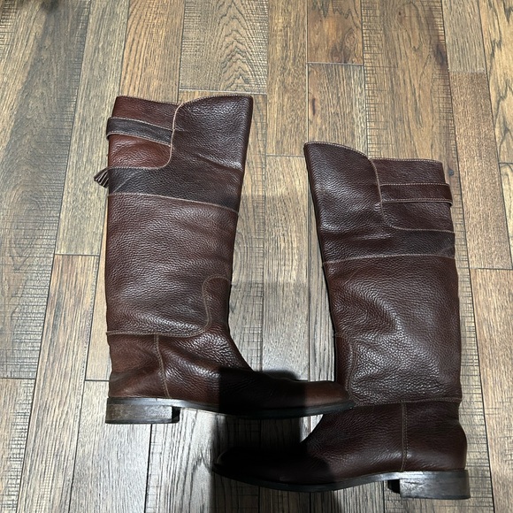 Faconnable Leather Knee High Boots Womens - Picture 4 of 4